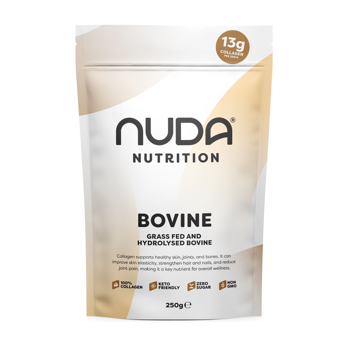 Nuda Bovine - Grass Fed & Hydrolysed Collagen (400g)