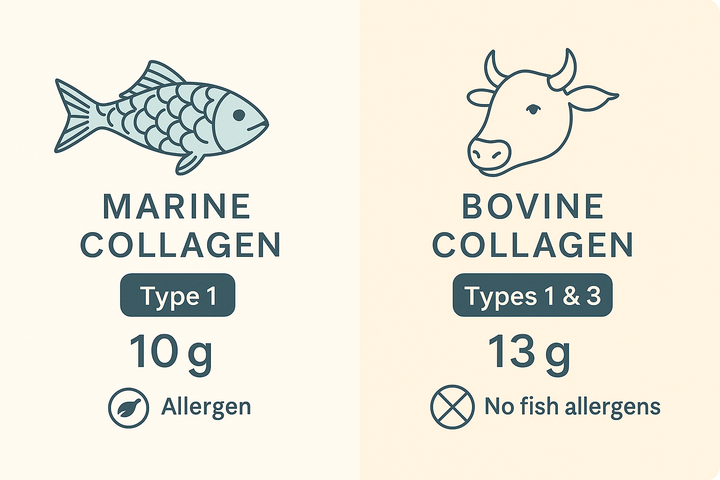 Marine vs bovine collagen