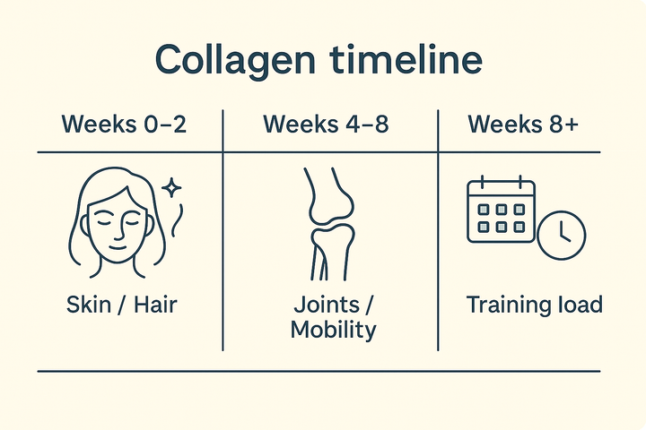 How long does collagen take to work?