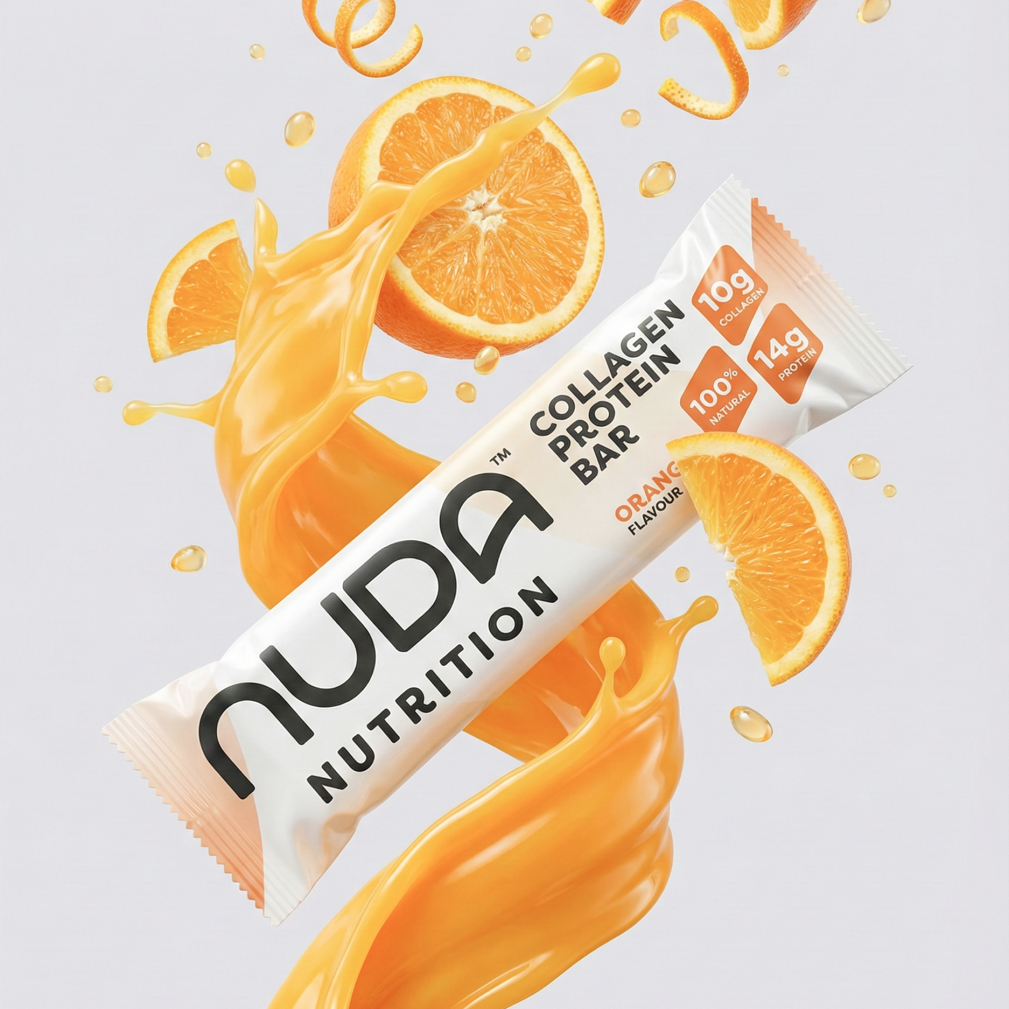 Orange Collagen Protein Bar