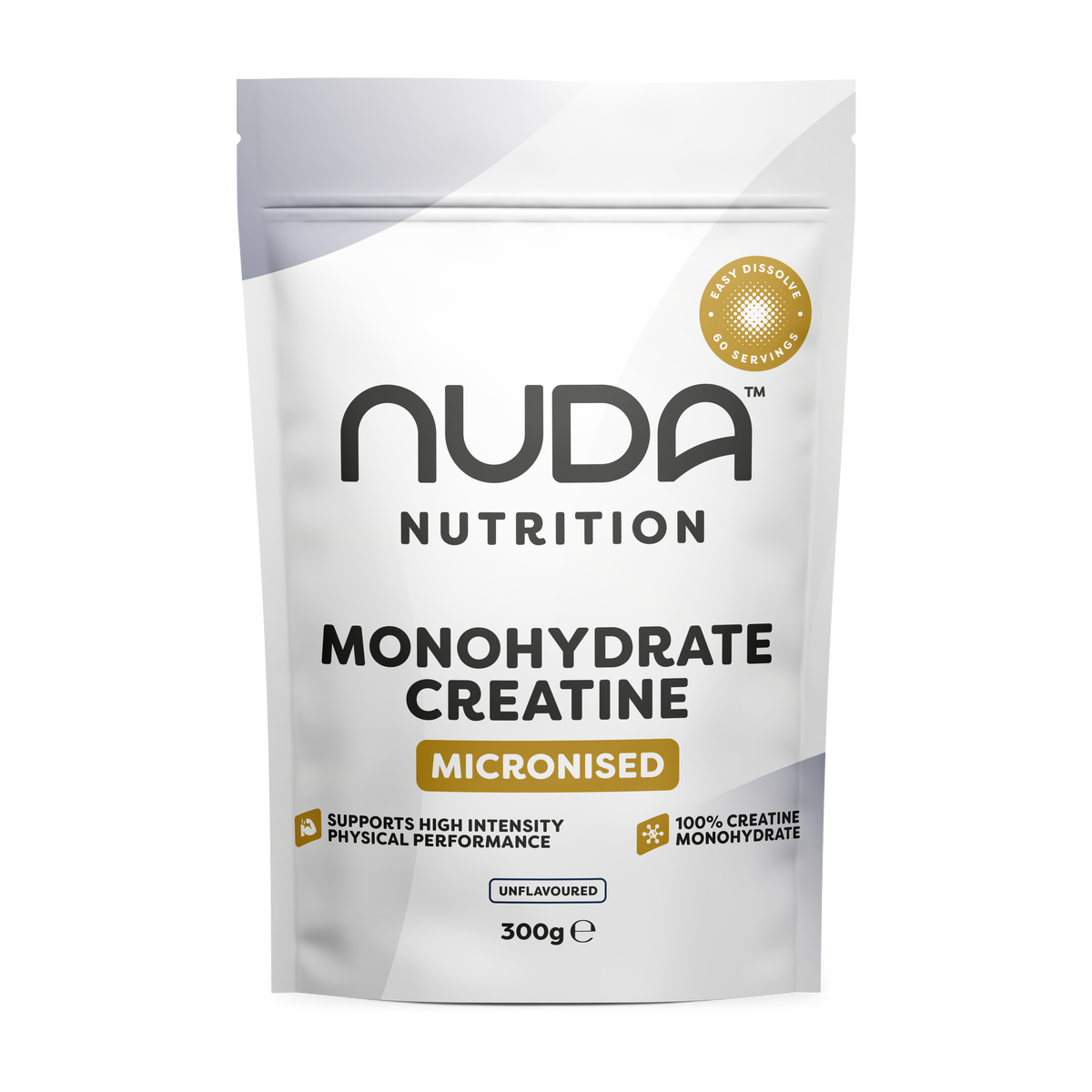 Nuda Nutrition Monohydrate Creatine package on a white background