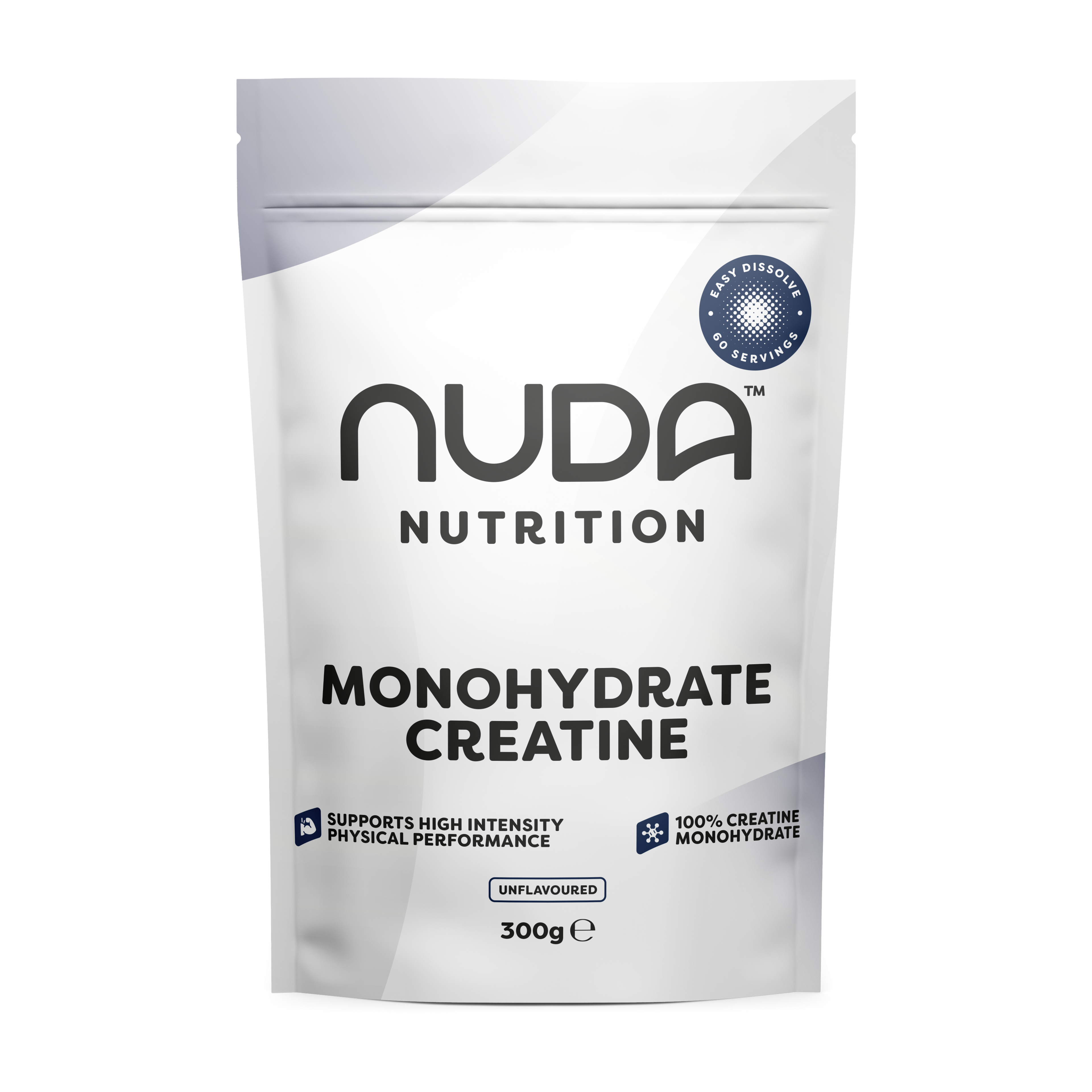 Nuda Nutrition Monohydrate Creatine package on a white background